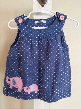 Baby Boden Elephant Pinnie
